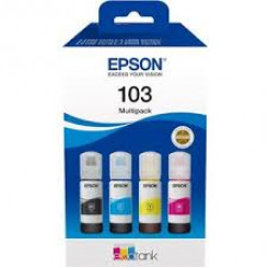 Epson 103 Multipack - 4-pack - black, yellow, cyan, magenta - original - ink refill - for Epson L1210, L3210, L3211, L3256, L3260, L3266